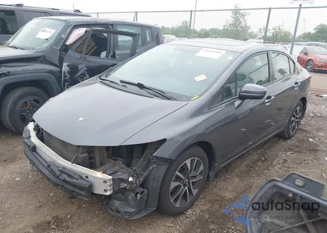 2014 Honda Civic Ex из США, поврежденный, VIN 2HGFB2F87EH544481